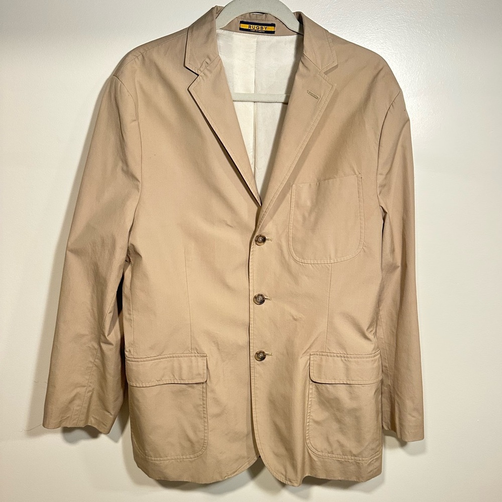 Vintage Rugby Polo Ralph Lauren Chino Blazer Jacket